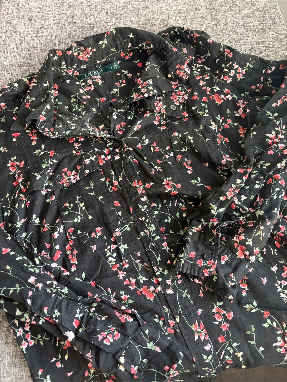 Lauren by Ralph Lauren floral button down medium
